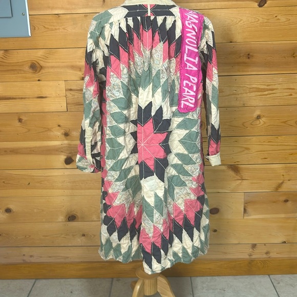 EUC like new Magnolia Pearl patchwork quiltwork quilted Ines tunic top shirt XL - Picture 8 of 16